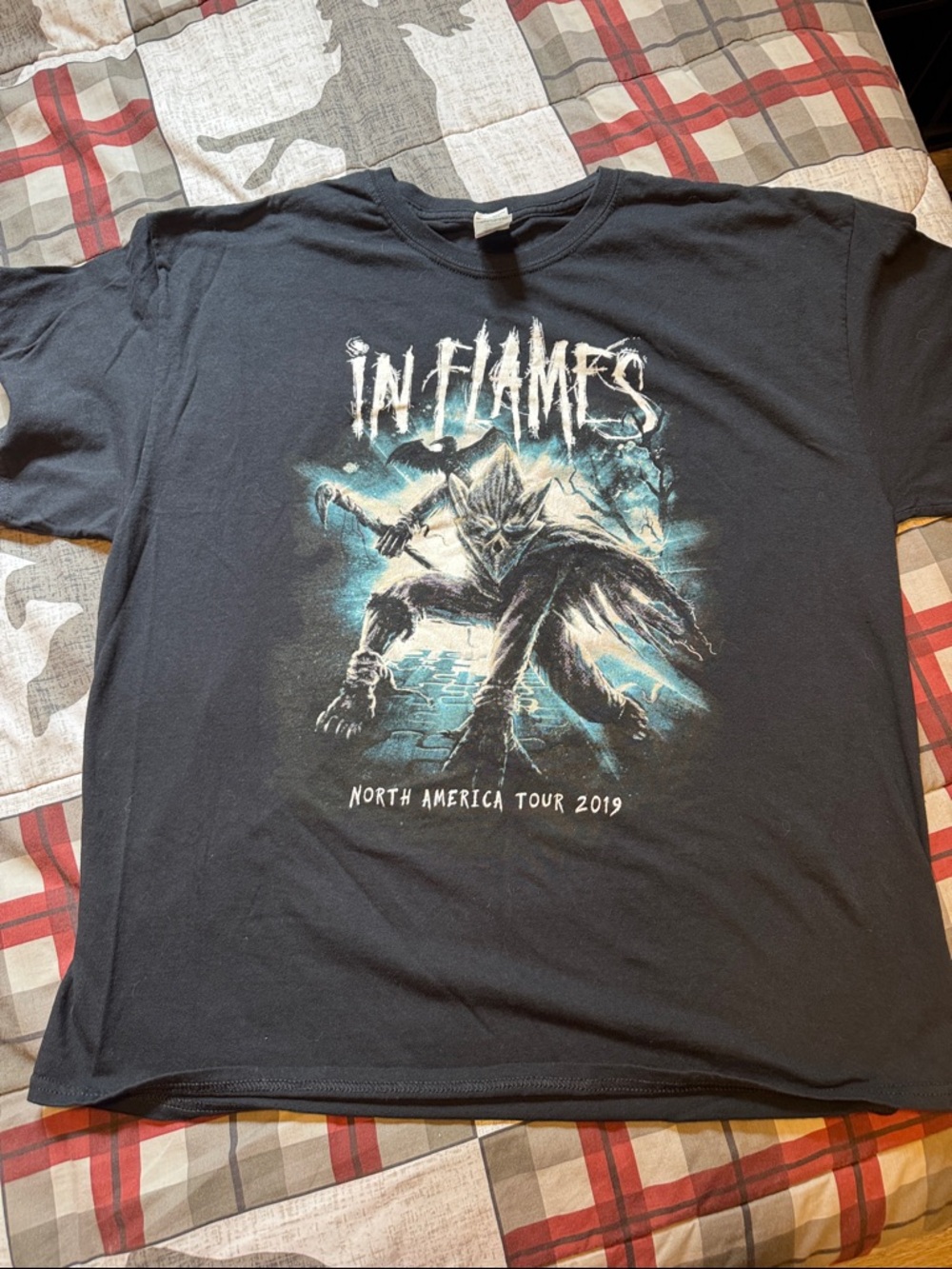 Inflames tour shirt.